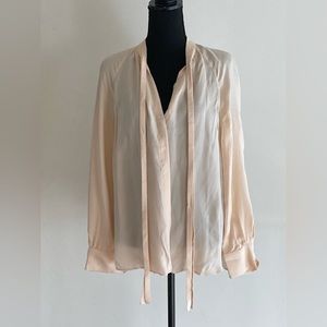 COS semi sheer button down blouse NWOT